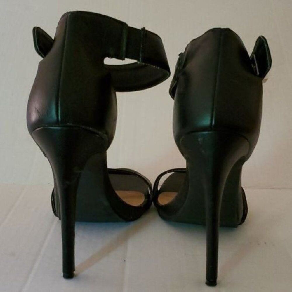 Steve Madden Black Stiletto Heels Shoes Strappy Ankle Strap Women's WOMAN'S 7 - Picture 6 of 16
